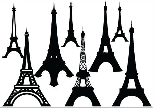 Eiffel Tower Silhouette Vector ArtSilhouette Clip Art | LEGAL 