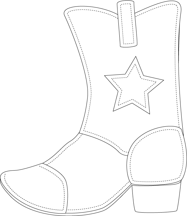 Template For Cowboy Boot Photo: This Photo was uploaded by 