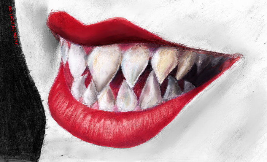 realistic sharp teeth drawing - Clip Art Library