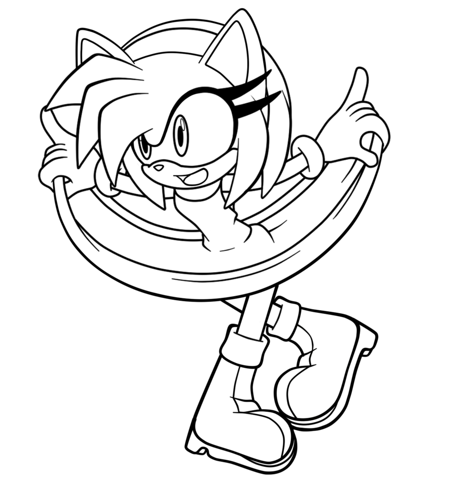 Clip Arts Related To : sonic drawing for coloring. view all Rose Lineart). 