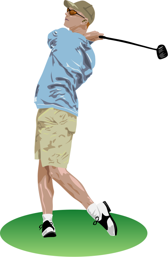 Golf Drive Clipart, vector clip art online, royalty free design 