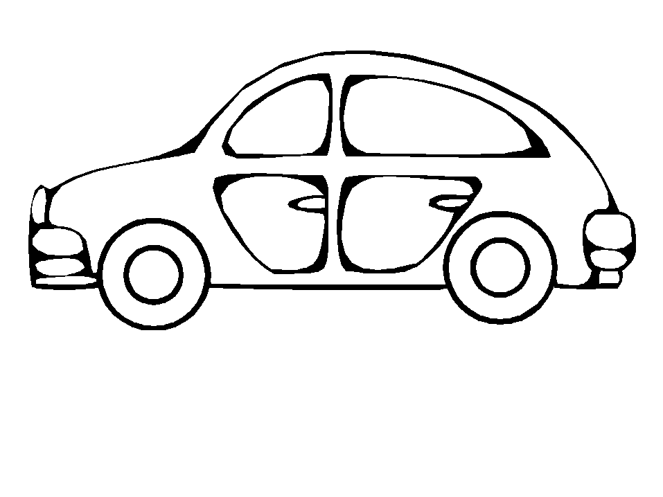 Simple Car Coloring Pages for Toddlers | Free Coloring Pages