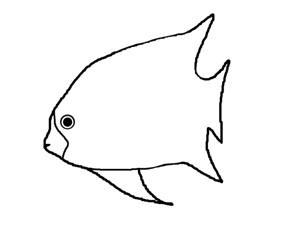 Fish Line Drawing