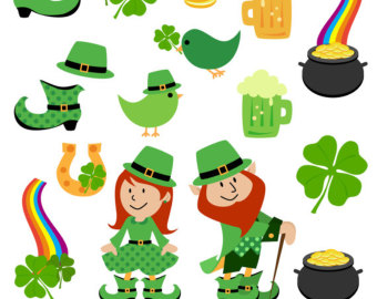 Popular items for patricks day clipart 