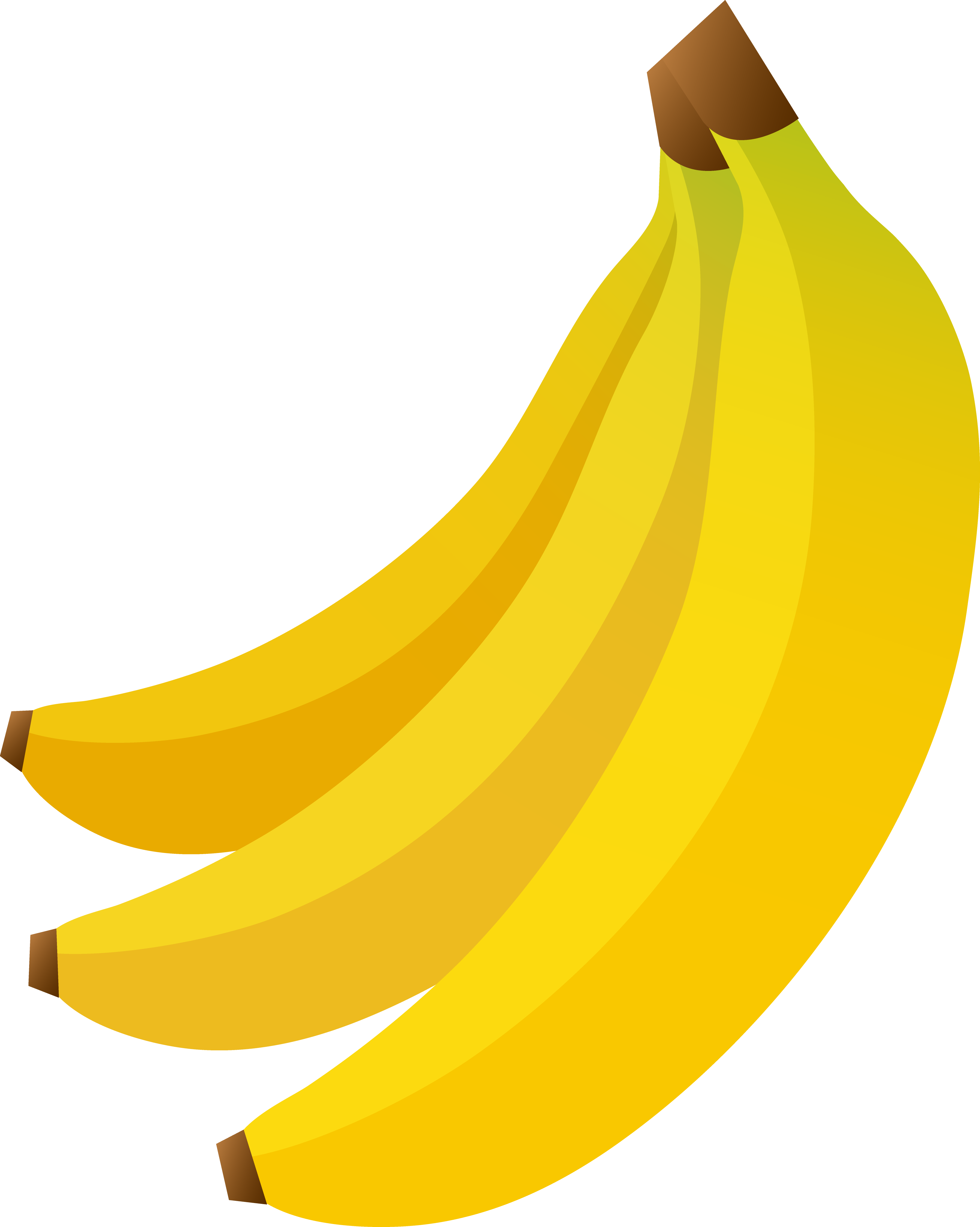 Bunch of Three Bananas - Free Clip Art