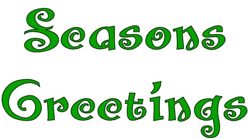 Webwords : seasons greetings 1 : Classroom Clipart