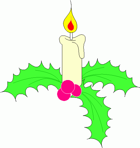 clip art christmas candle - photo #45