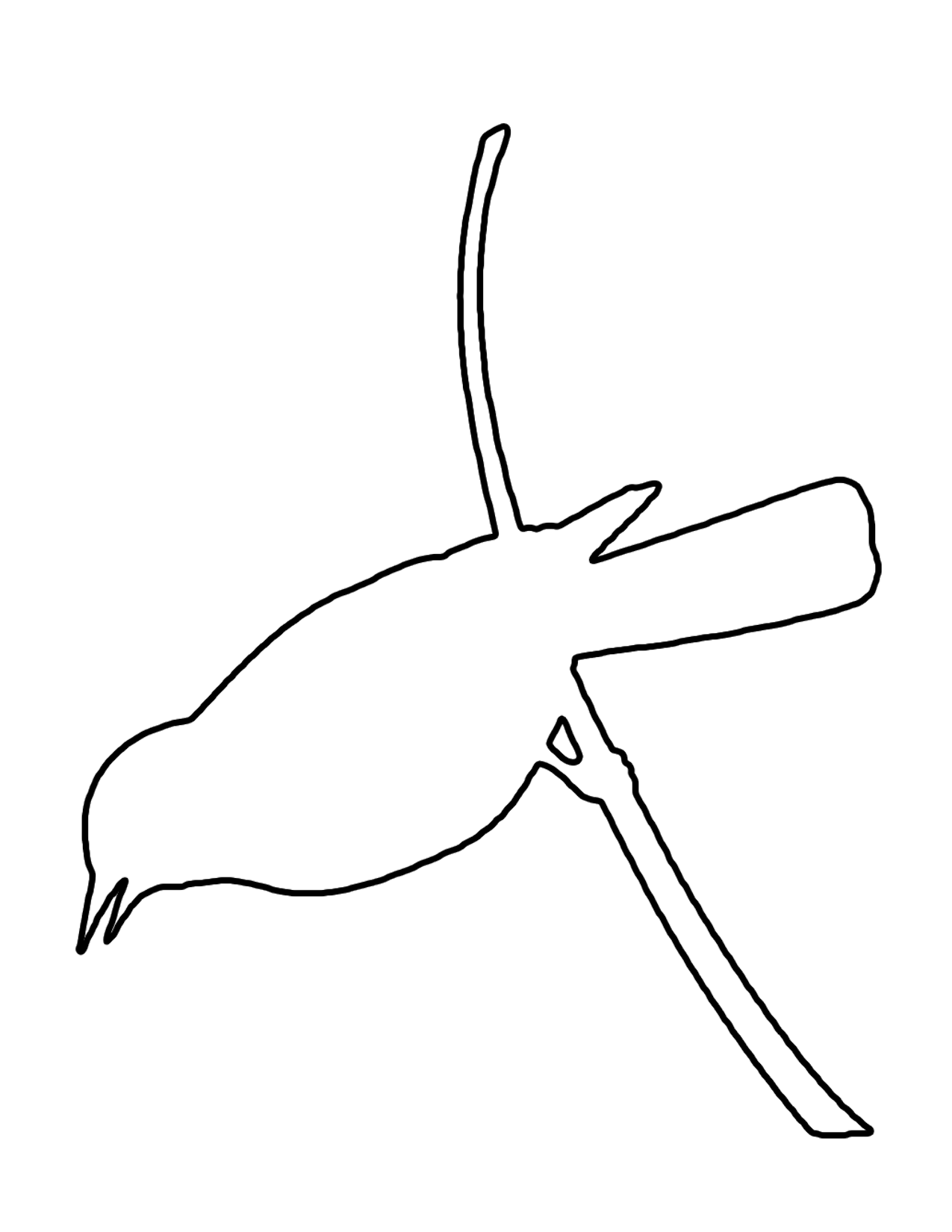 goose outline clip art - photo #6