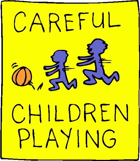 clip art children playing