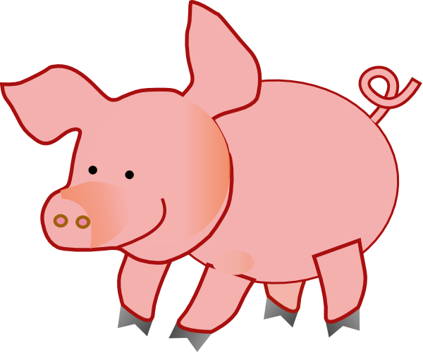 Pig clip art - vector clip art online, royalty free  public domain
