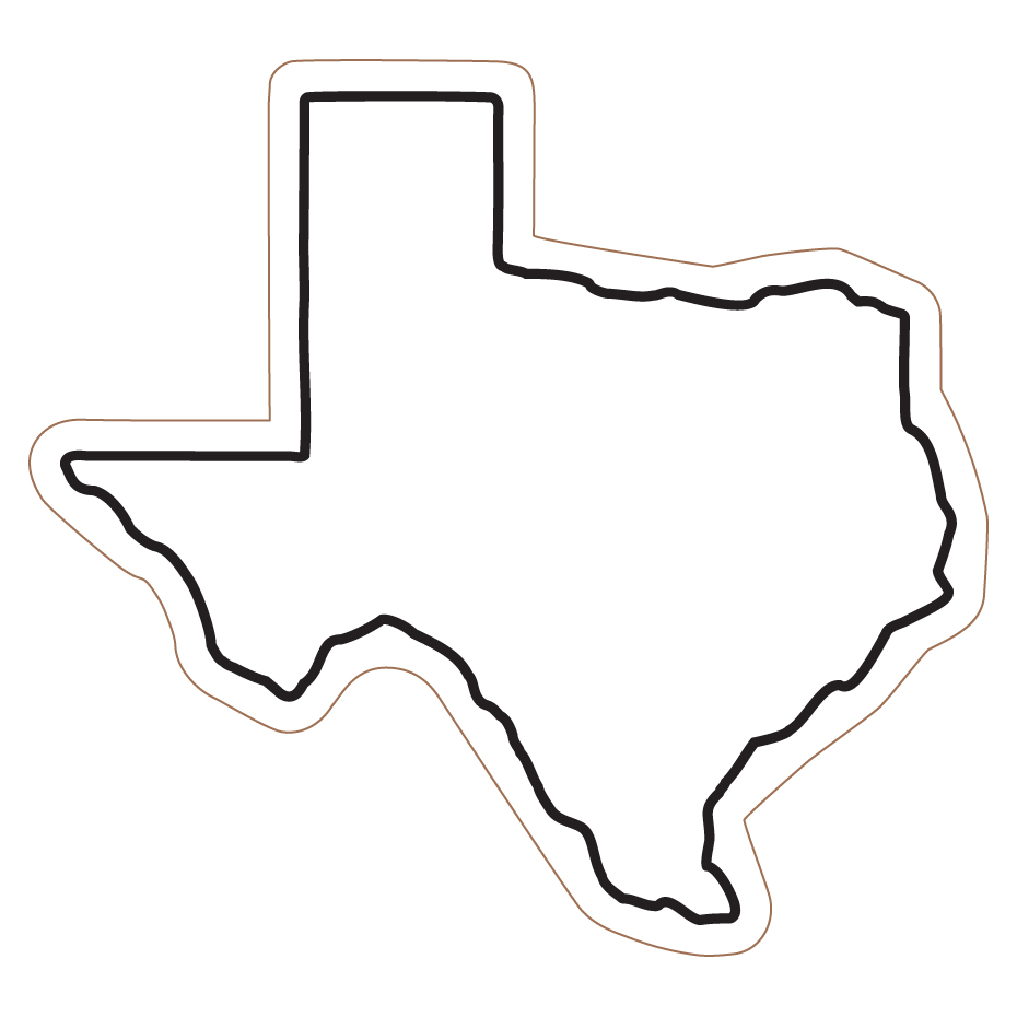 Texas Outline Vector - Gallery
