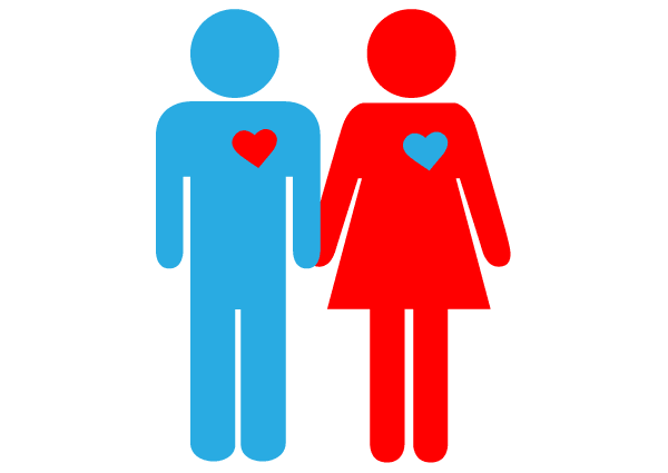 Love Couple Pictogram Vector Art | Download Free Valentine