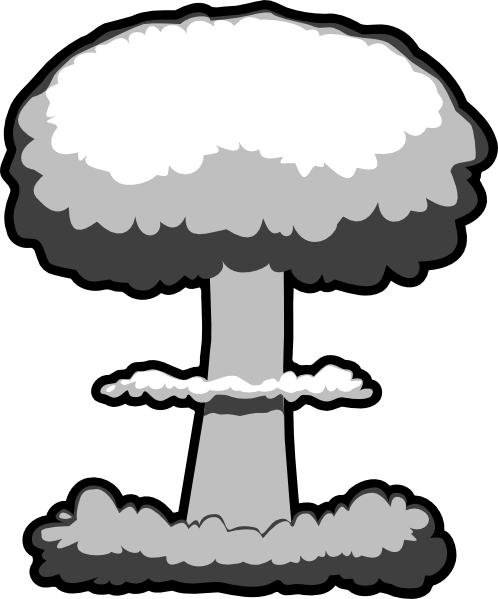 Nuclear Explosion clip art - vector clip art online, royalty free 