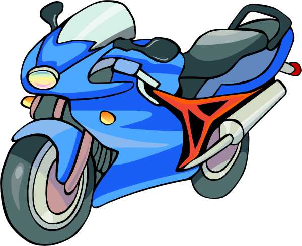 Motorcycle clip art - vector clip art online, royalty free 