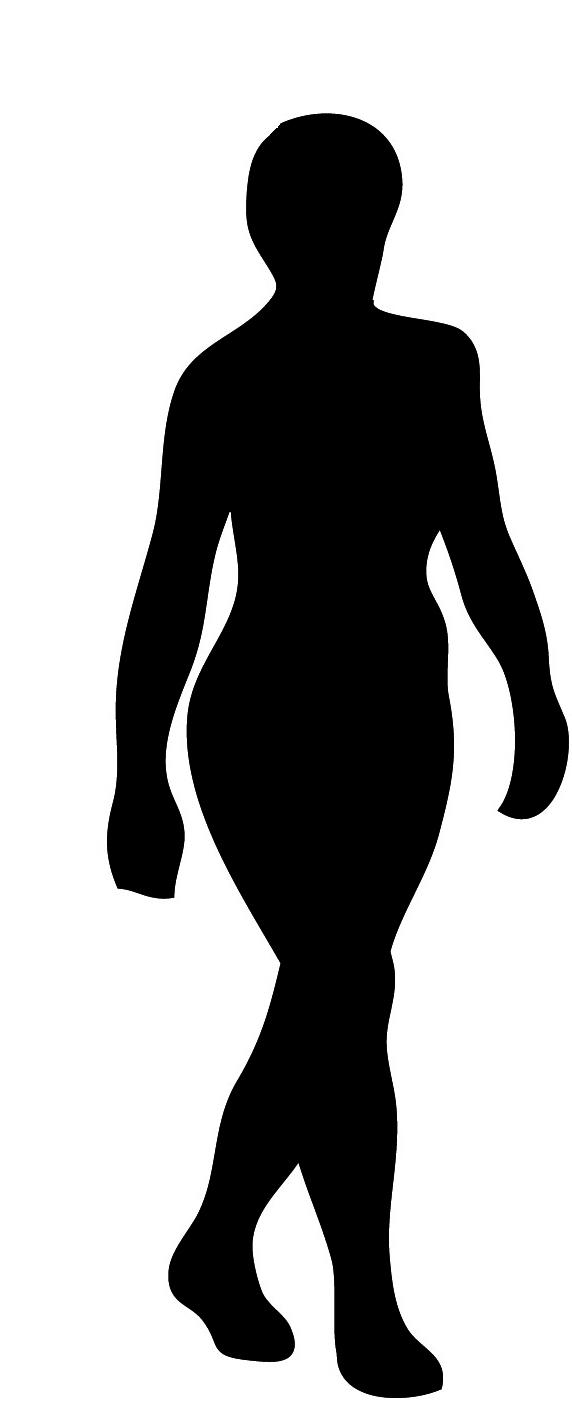 Free Female Body Silhouette Outline, Download Free Female Body