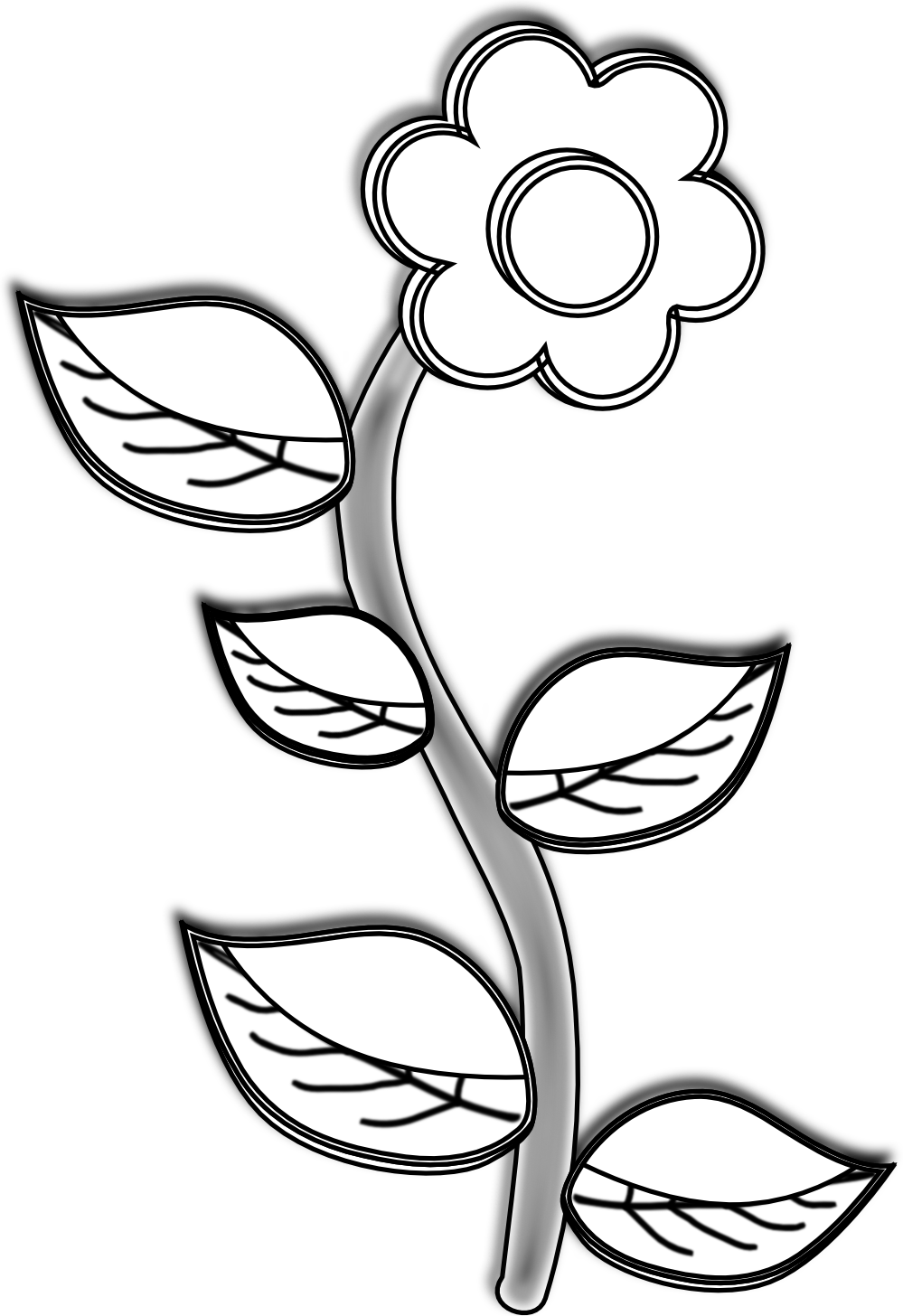 Flowers For  Flower Drawings In Black And White