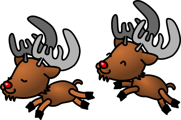 Cartoon Reindeer clip art - vector clip art online, royalty free 
