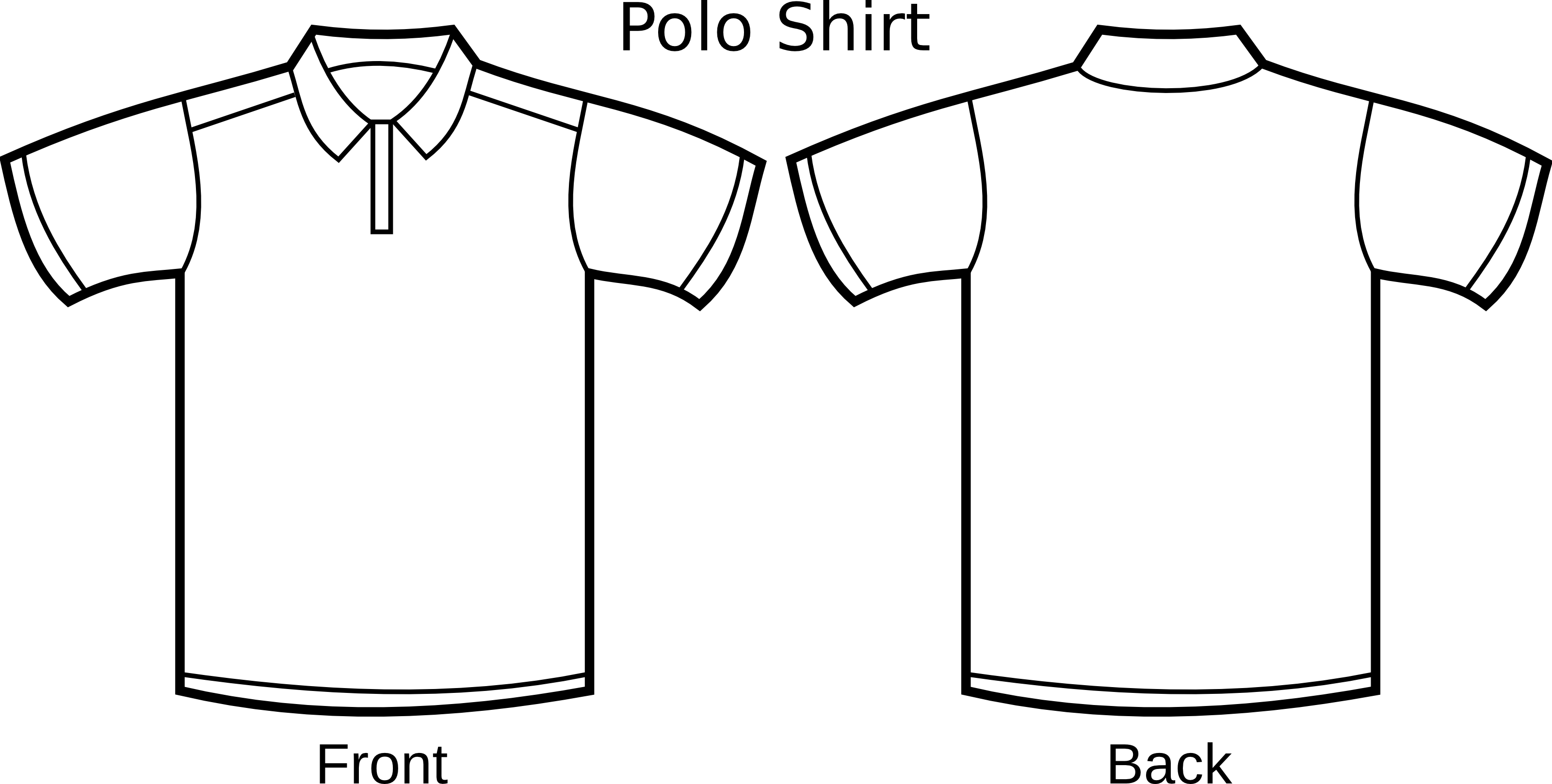 Free Polo Shirt Template Clipart Illustration image - vector clip 
