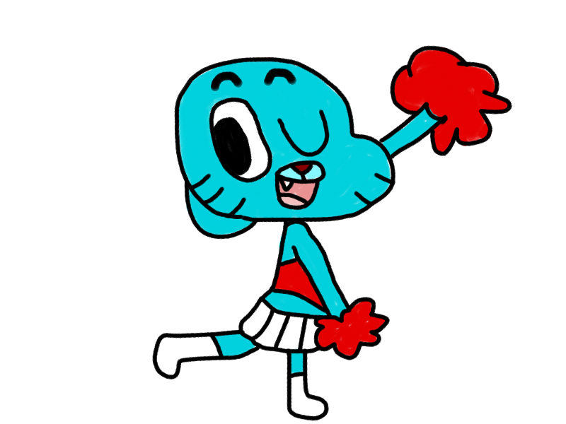 Gumball Cheerleading by MigsGarcia5127 on Clipart library