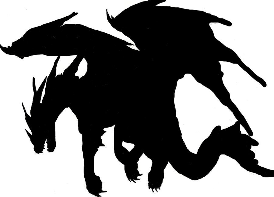 Dragon Silhouette by UltimateMuseFan on Clipart library