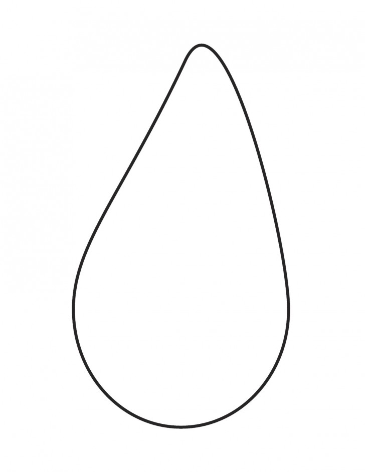 Tear drop Colouring Pages