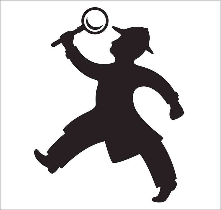 Detective silhouette | spy theme vbs | Clipart library
