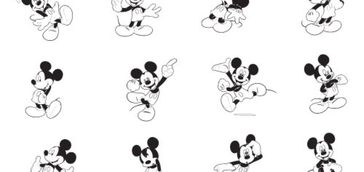 Mickey Mouse Inkings Clipart - Free Clip Art Images