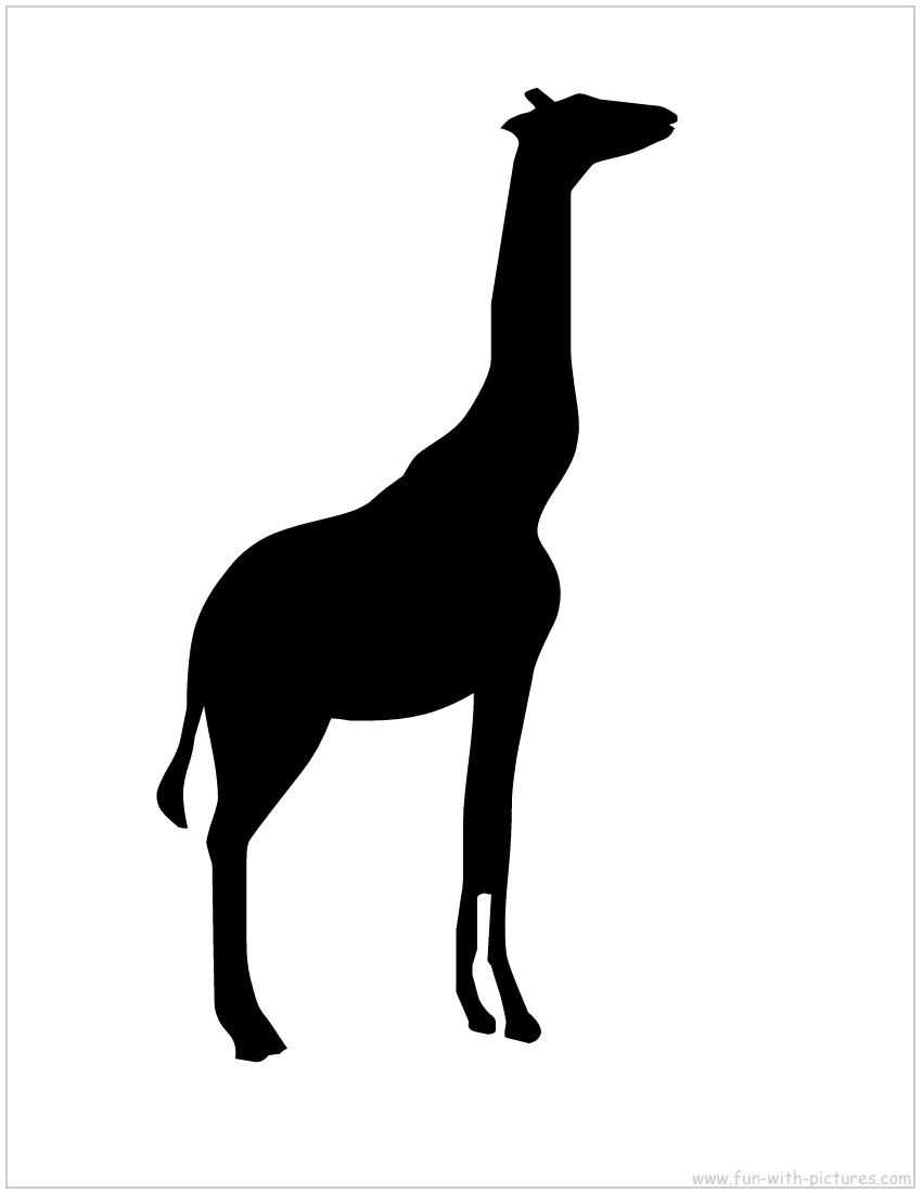 Sillouette Of A Giraffe - Clipart library