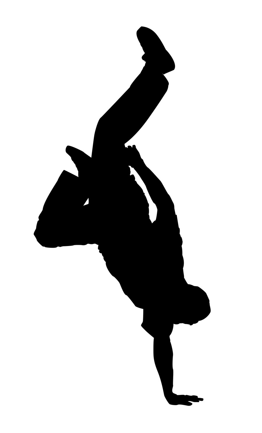 Free Break Dancer Silhouettes - Clipart library