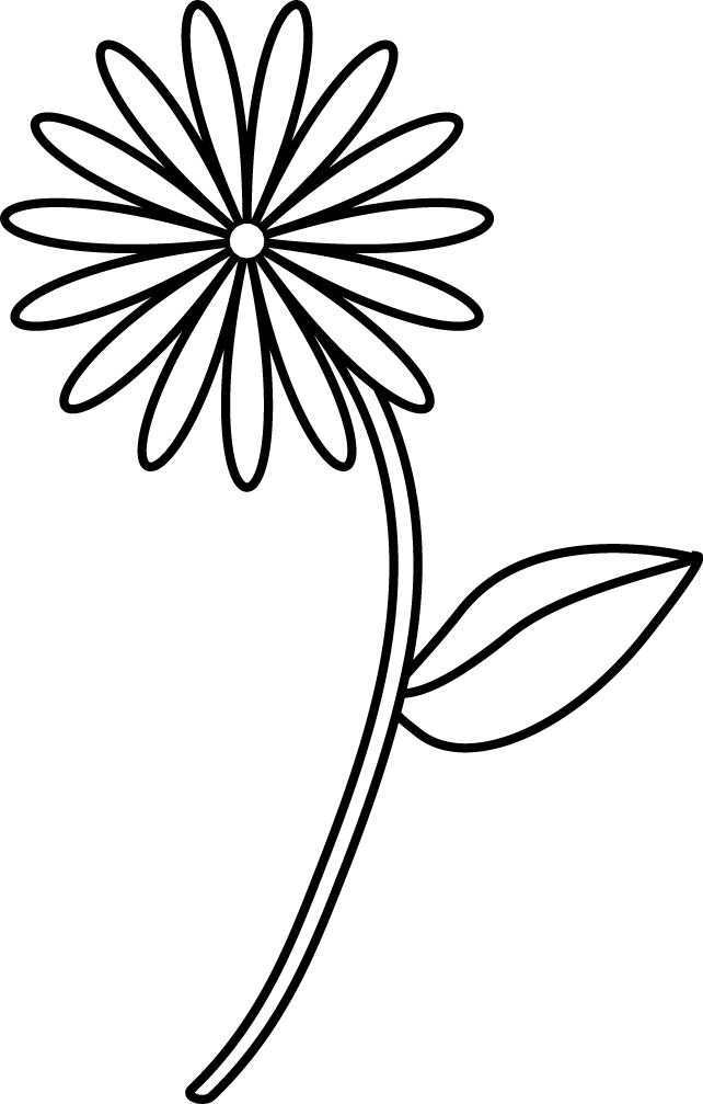 How To Draw A Simple Flower For Children - Clipart library