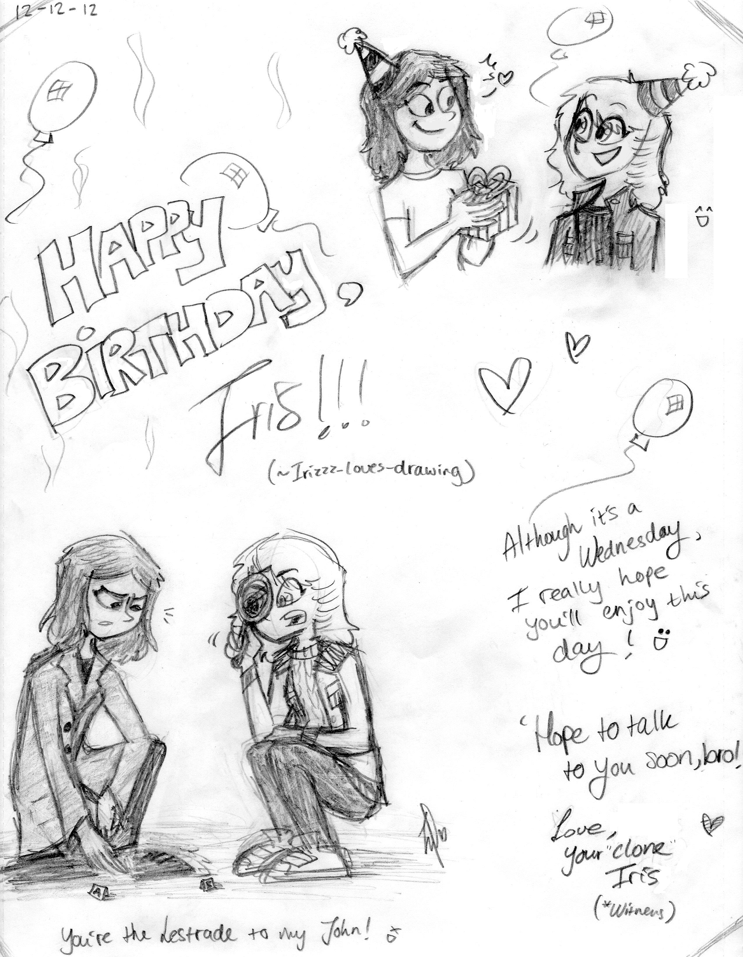 Happy Birthday Pencil Sketch Images | Happy Birthday Images