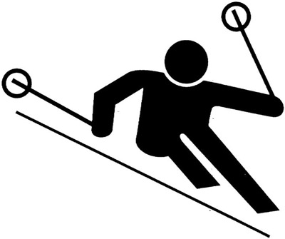 Cartoon Skiers - Clipart library