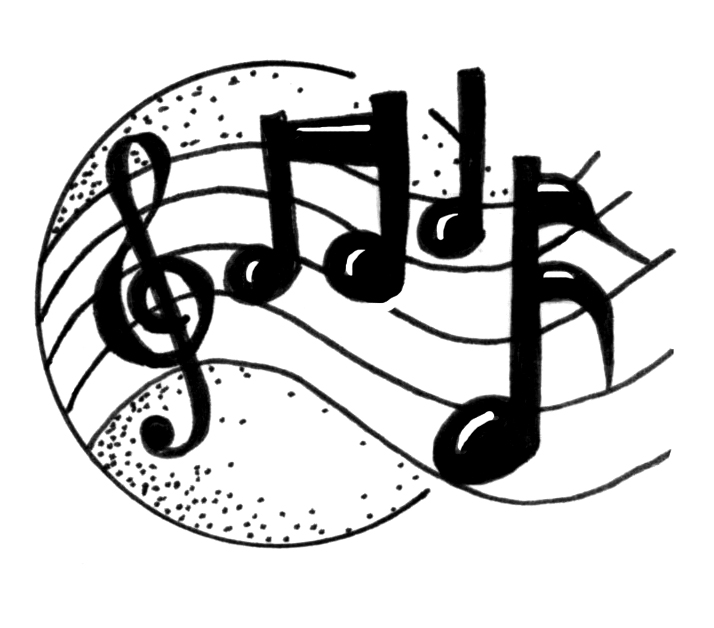 Drawings Of Music Notes - Clipart library