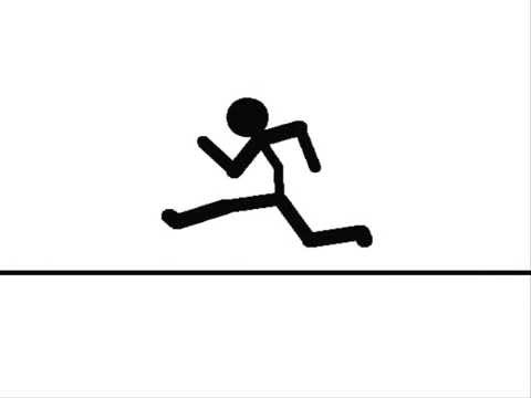 stickman running drawing