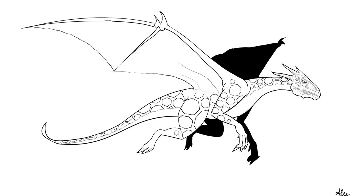 Flying Dragon by alienlace on Clipart library