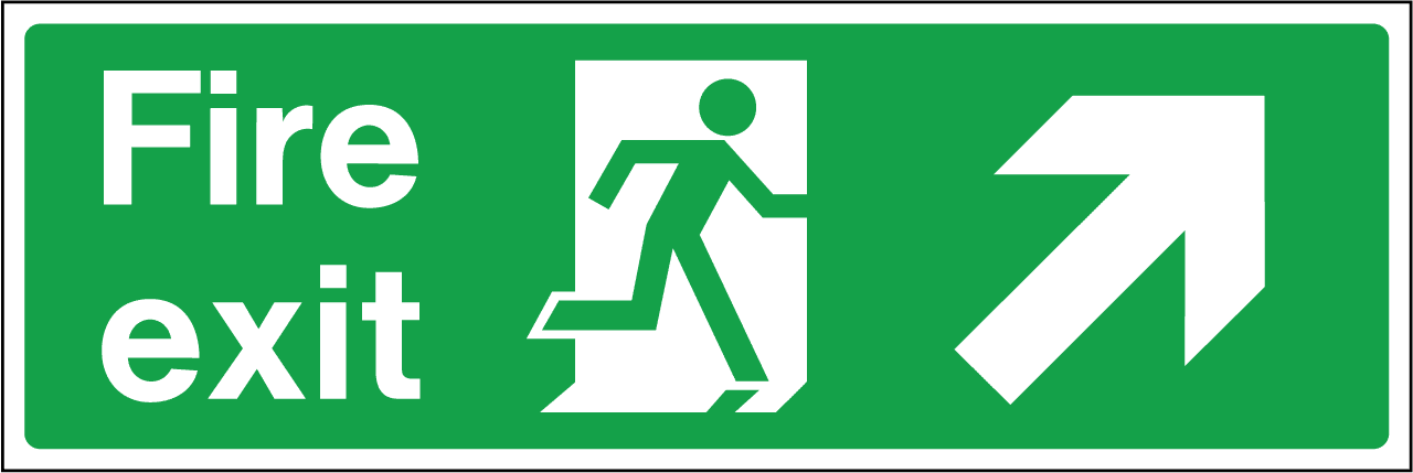free clipart fire exit - photo #8