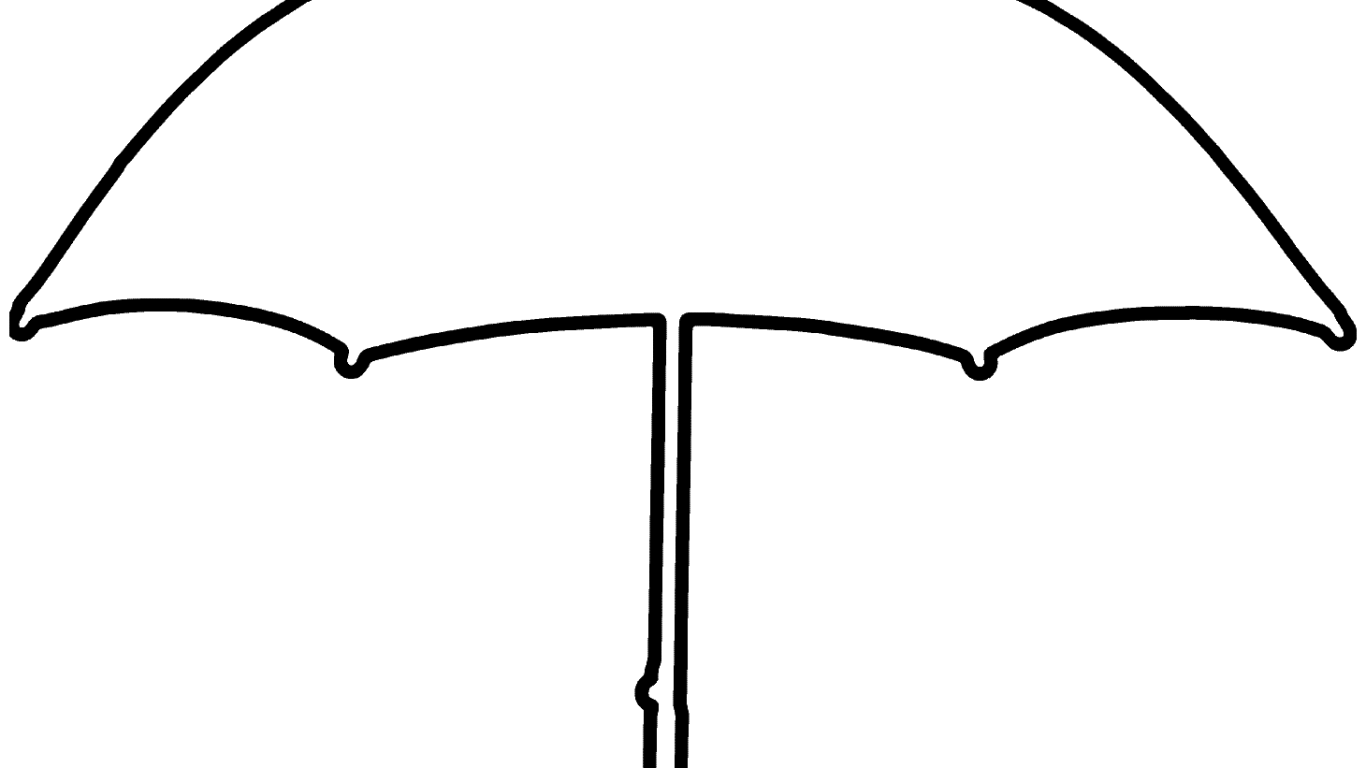 Большой зонт раскраска