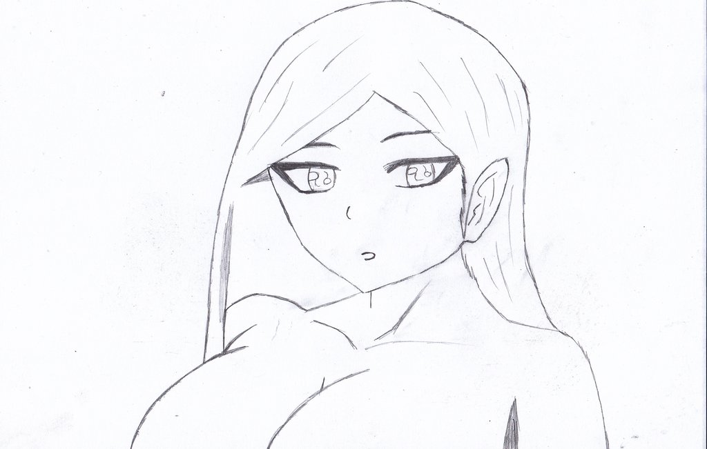 simple anime girl drawing by me by naruXhinata on Clipart library