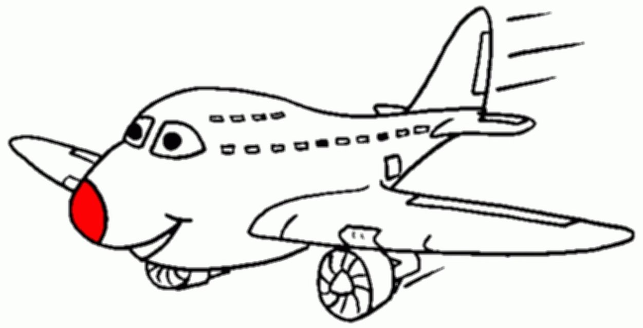 aeroplane drawing in cartoon - Clip Art Library