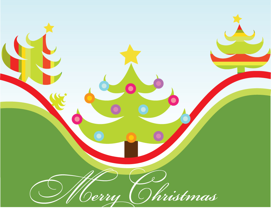 Free Christmas Tree Vector Graphic Pack Free Vector 