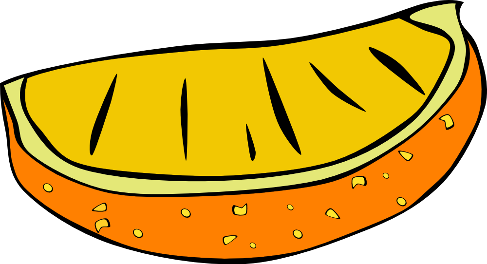 OnlineLabels Clip Art - Fast Food, Snack, Orange Slice