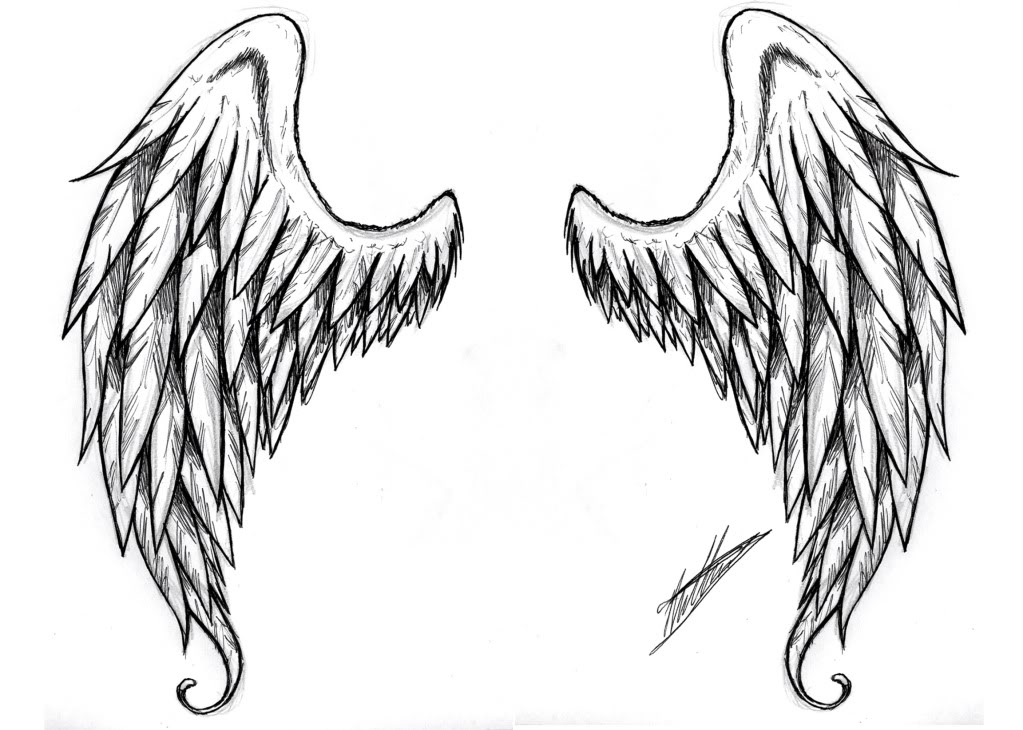 Free Black And White Angel Wings Tattoo Designs Download Free Clip Art Free Clip Art On Clipart Library