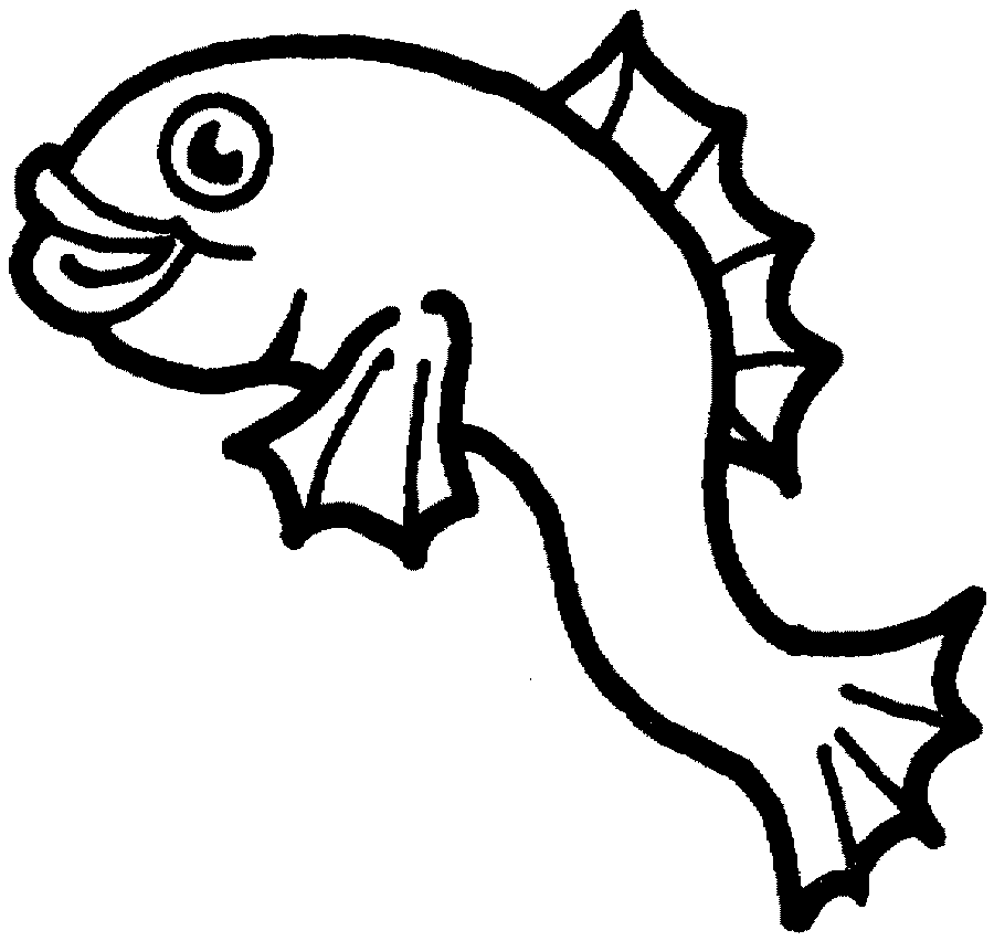 Fish Cartoon Black And White Images  Pictures - Becuo