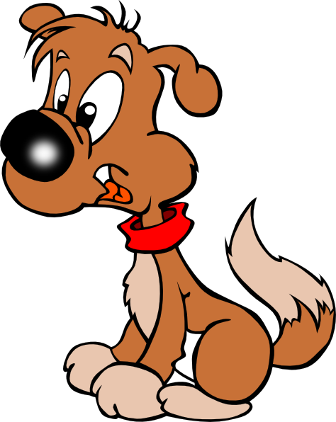 Puppy Cartoon clip art - vector clip art online, royalty free 