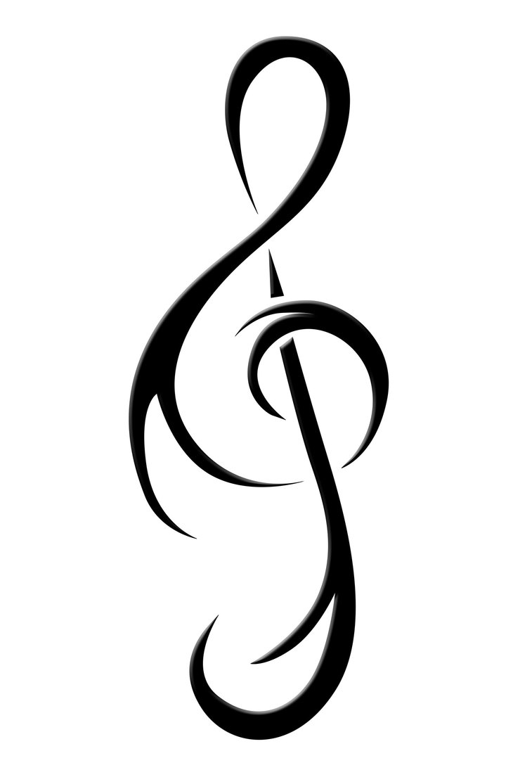 treble clef 2 by aquachild on Clipart library