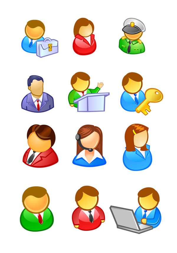 People in the user icon vector material | Download Free Vector 