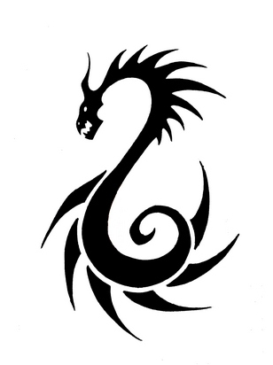 black-white-graphic-color-dragon-tattoos part 5 | 3D tattoos images