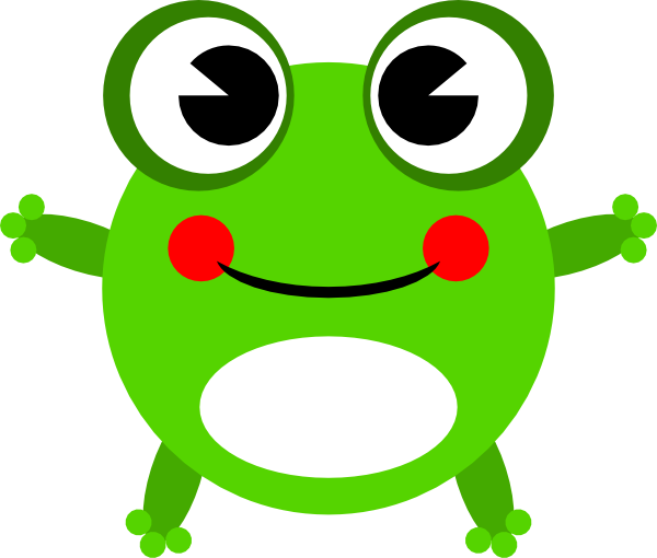 Cartoon Frog Head 