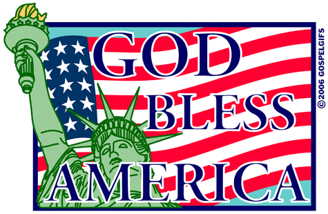 God Bless America -- Free Patriotic Clip Art