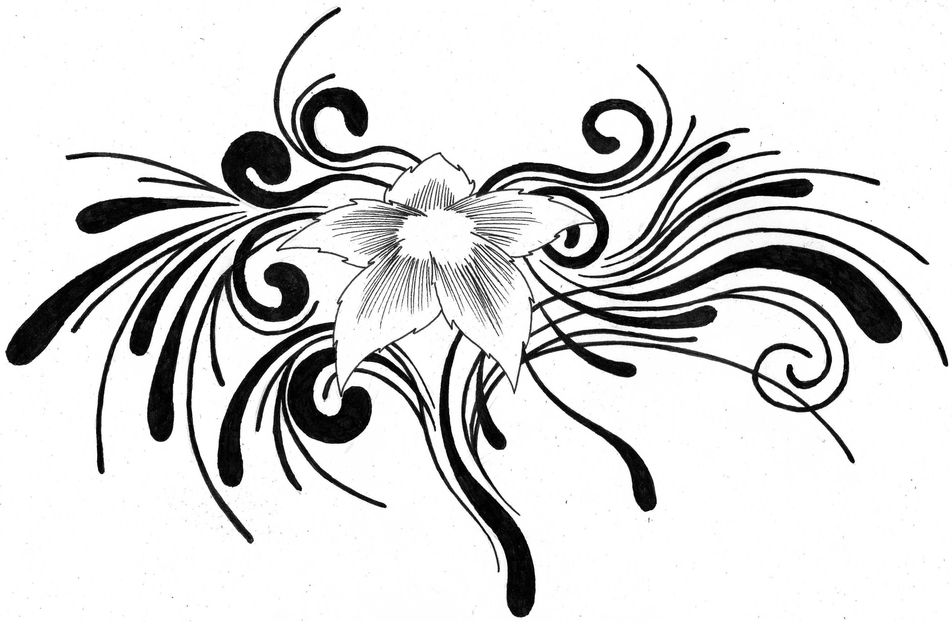 TRIBAL FLOWER TATTOO DESIGNS - Clipart library